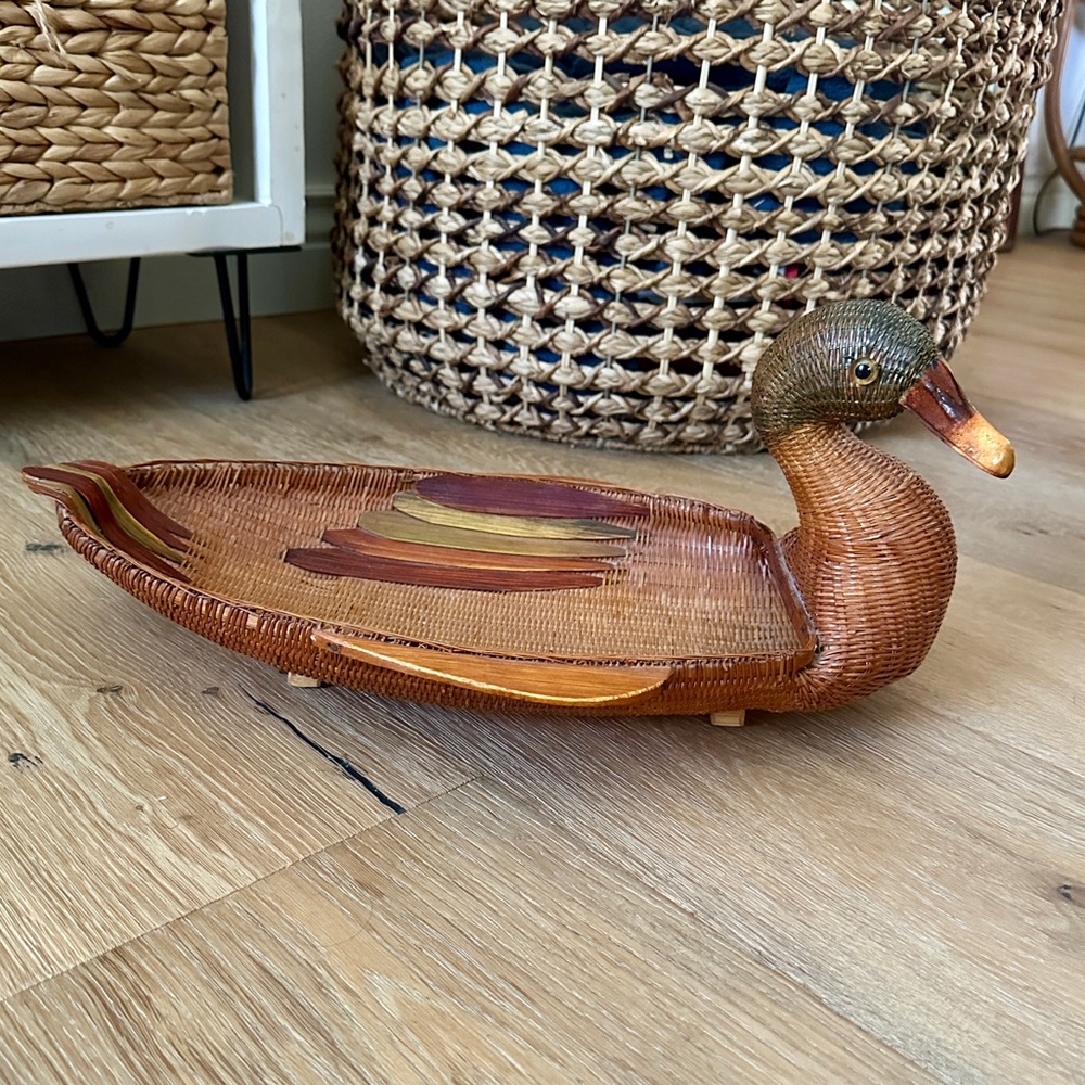 Vintage Woven Duck Tray